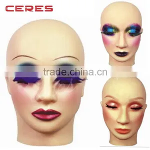 Two-Face Make-up Trainning Mannequin Head, High Quality Permanent Makeup Cosmetic Mannequin Head Model Head Without Hair thumbnail-1