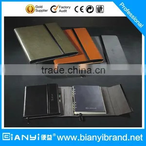 Good Design Loose Leaf Notebook With 6 Golden Metal Rings for Promotional thumbnail-1