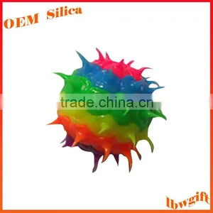 Best Gift Ball Shape Effect Custom Spiky Silicone Rubber Ball thumbnail-1