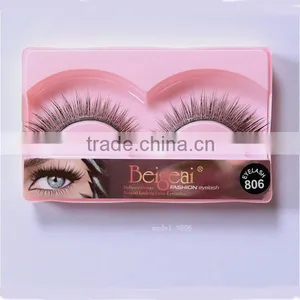 2016 Wholesale Custom Eyelash Packaging and Your Own Brand Human Hair Eyelashes thumbnail-1
