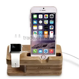 Bamboo Smart Watch and Phone Stand thumbnail-1