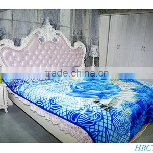 Hot Selling New Design 100 % Polyester Korean Style2Ply Mink Blanket thumbnail-1