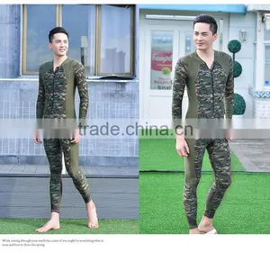 5mm Mens Spear Fishing Camo Scuba Dive Rash Guard 2 Piece Yamamoto Neoprene thumbnail-5