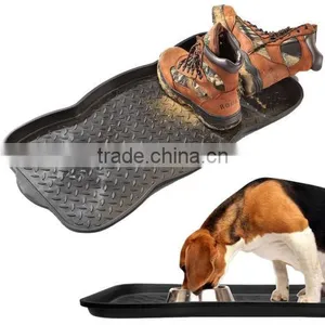 Shoe Tray Home Door Plastic Washable Utility Tray Plants Pet Food Shoe Welly Tidy Wellies 552029 thumbnail-4