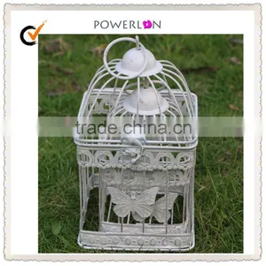 Low Price Shabby and Chic Garden Decor Metal Square Bird Cage thumbnail-1