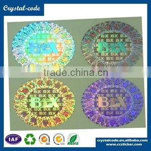 China-made Reasonable Price Eco-friendly Different Shapes Aluminium Foil 3D Hologram Label thumbnail-4
