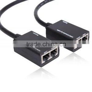Cat 5e/6 HDMI Extender up to 30meters Mini Repeater Hdmi Extender With Hdmi Cable thumbnail-3