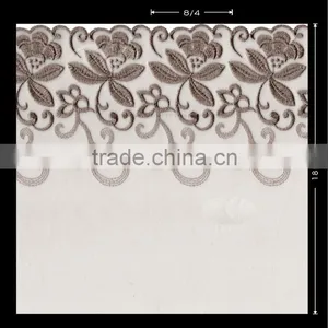 POLYESTER 3D EMBROIDERY LACE/LACE FABRIC thumbnail-1