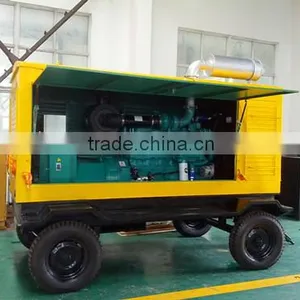 AC Three Phase Water-cooled 120kw Moveable Diesel Generator Set With Cummins Engine thumbnail-2