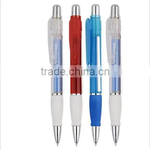 Advertising Logo Customized Plastic Banner Pen Ball Pen Multi Color Pen thumbnail-2