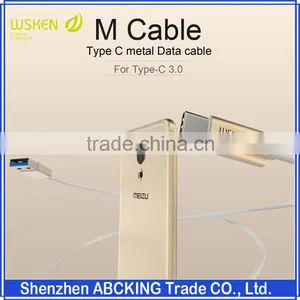Original Wsken Rich Color Aluminum Shell Not Fade Type C Metal Data Cable Charger Cable For Type-C 3.0 thumbnail-1