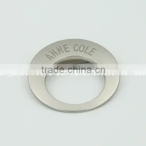 Custom Silver Plated Cloth Round Metal Badge thumbnail-3