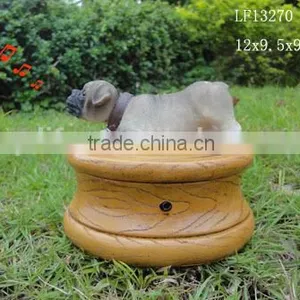 Resin Pug Dog Statue for Decor thumbnail-2