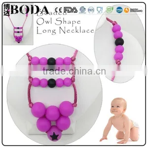 Personalized Teething Amber Necklace Silicone Necklace thumbnail-3