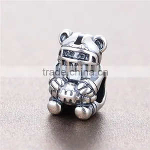 Diy Charms 925 Sterling Silver Baseball Charms Bracelet Beads thumbnail-2
