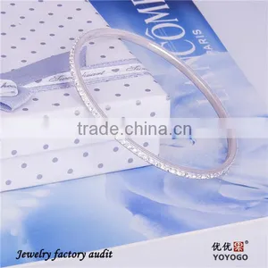 2014 Latest Stainless Steel Charm Stones Rhinestone Wedding Bracelet thumbnail-1