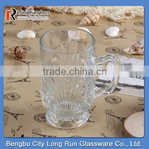 LongRun 5.5oz Carved Frosted Attractive and Durable Mug Tea Cup With Handle Wholesale thumbnail-5