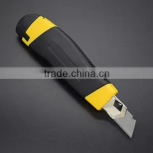 18mm Width Blade Rubber Covered Knife Cutter Utility Knife thumbnail-3