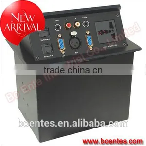 Tabletop Hydraulic Pop Up Power Socket With Bottom Connection for Office AV Solutions thumbnail-5