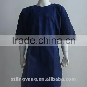 Drak Blue Non-woven Disposable Patient Gowns thumbnail-1