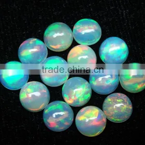 7mm +++AAA Natural Ethiopian Opal Round Cabochon Natural Opal Semi Precious Gemstone Calibrated Opal thumbnail-1