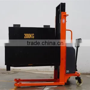 Feature Production 2 Ton Capacity Semi-Electric Stacker thumbnail-2