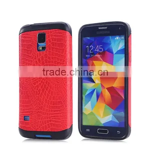 Wholesale Alligator Leather Mobile Phone Cases & Covers for Sumsung Galaxy S5 thumbnail-3