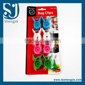 Trade Assurance Plastic Magnetic Bag Sealing Clip/Printed Plastic Memo Clip /Multifunction Clips thumbnail-1