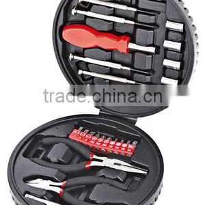 25PCS Round Plastic Box Mechanic Tool Set Long Nose Plier Precision Screwdriver Extension Bar thumbnail-1