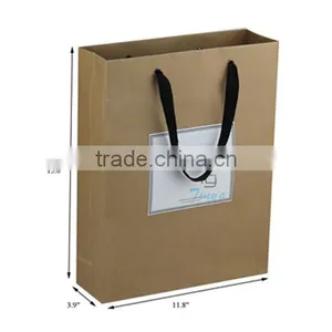 Twisted Handle Kraft Paper Bag for Clothing Factory thumbnail-3
