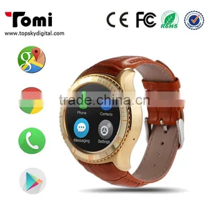 3G Bluetooth Smart Watch Android 5.1 MTK6580 Support WIFI 3G GPS Google Play Map Really Smartwatch for Android Phone thumbnail-6