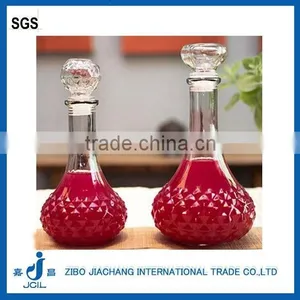 Glass Vodka Wine Bottles With Cork Lid TY42 thumbnail-3