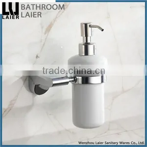 Bathroom Fittings Furniture Zinc Alloy Chrome Finishing Bathroom Accessories Wall Mounted Soap Dispenser thumbnail-1
