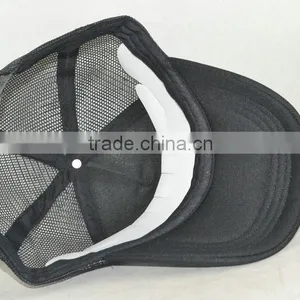 Guangzhou Hat Factory Professional Custom / 100% Polyester Fiber/white and Black/LOGO Printing/sponge Trucker Hats thumbnail-5