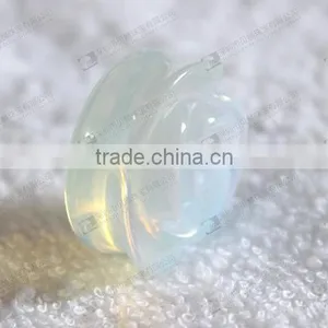 Carved Flower Gemstone Ear Plugs thumbnail-4