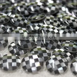 Hot Sale!Checkerboard Mosaics Cabochons for Cufflinks,buttons thumbnail-5