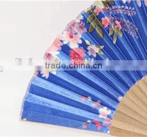 High Quality Bamboo Silk Fan Craft Fan Lady Hand Fan thumbnail-4