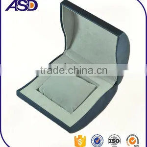 High-grade Cheap Blue Velvet Watch Box Custom Made Logo Printing Watch Boxes thumbnail-3