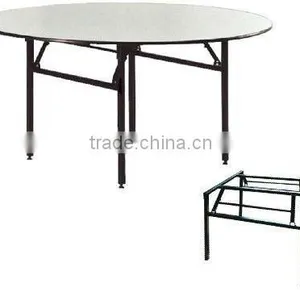 Foldable Wood Round Banquet Table thumbnail-1