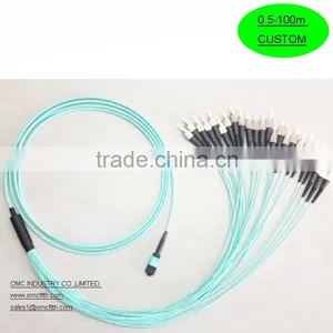 High Quality 12 Core Breakout MPO-FC OM3 2.0mm Fiber Optic Patch Cord thumbnail-1