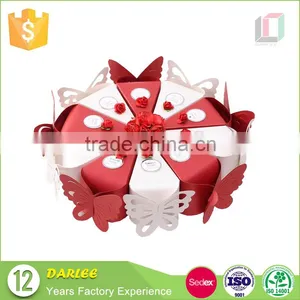 Newest Design Butterfly Shape Unique Wedding Cake Box thumbnail-2