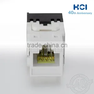 Network Solution RJ45 Super Cat6 UL 180 Degree Unshielded UTP Modular Keystone Jack thumbnail-6