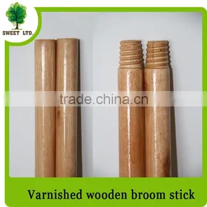 Good Quality Hot Sale Products Wooden Varnished Broom Stick for Sweeping Brooms thumbnail-3