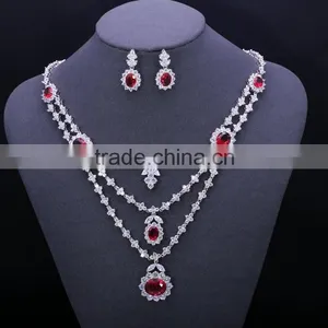 Cheap Wedding Jewelry Set,zircon Tear Drop Jewelry Set thumbnail-5
