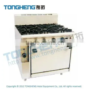 6 Burner Gas Range With Oven thumbnail-1
