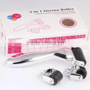 2015 Newest 3 in 1 Silver Micro Needle Derma Roller thumbnail-3