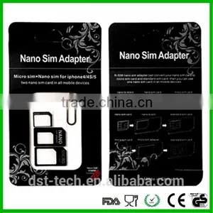 4 in 1 Cheap Standard Sim Card Nano Sim Card Adapters thumbnail-4