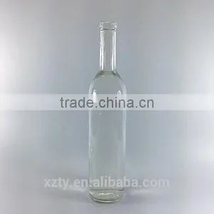 750ml Clear Glass Bordeaux Bottle thumbnail-1