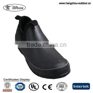 Mens Ankle Rain Boots, Black Ankle Rain Shoes, Comfortable Ankle Boots thumbnail-1