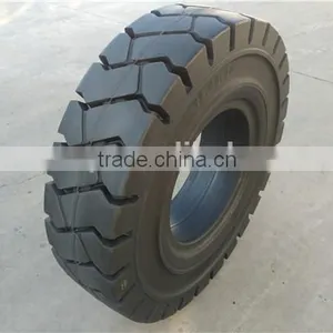New Otr Solid Rubber Reach Stackers Forklift Tire 12.00-20 14.00-24 thumbnail-2